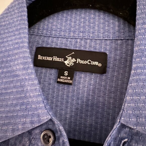 S Men's Blue Button Down - Picture 2 of 3